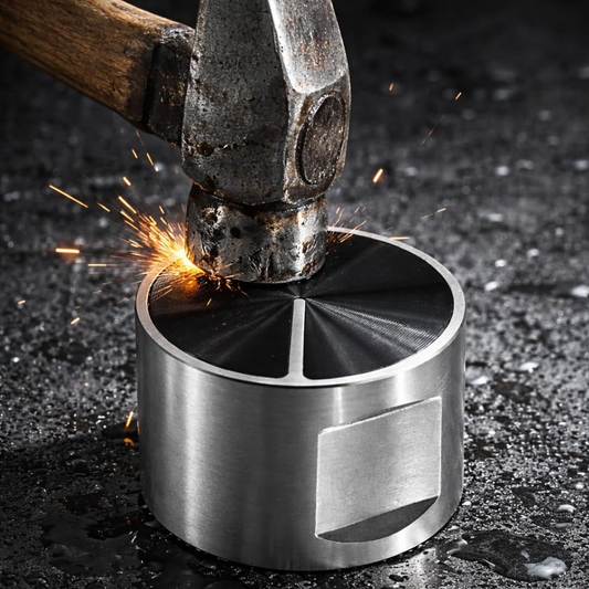 BaniaMart Metal Silver Round Gas Stove Replacement Knob