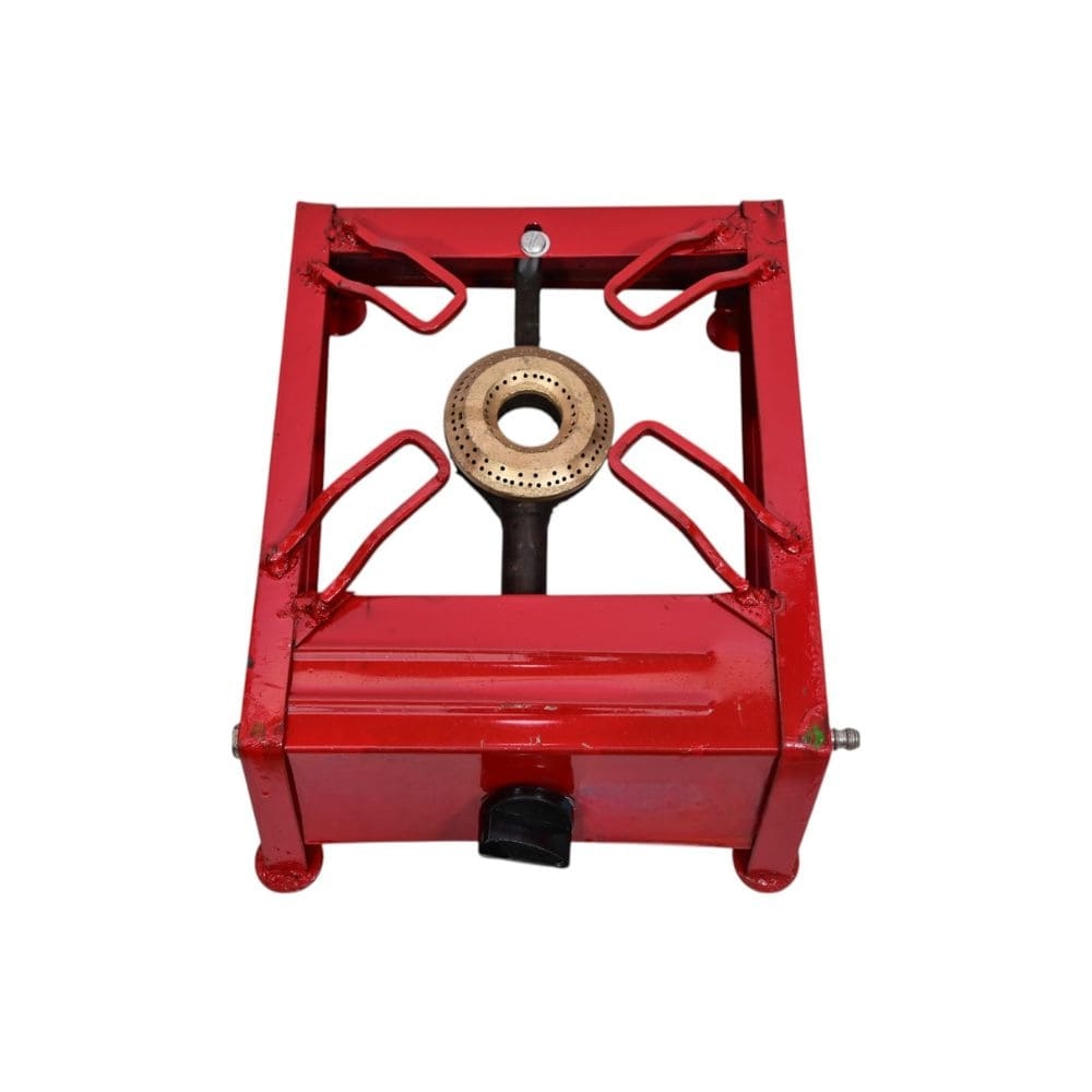 Commercial-Grade Single Burner Gas Stove with Iron Frame