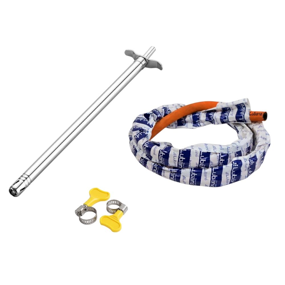 Complete Bhatti Maintenance Accessory Set with Lighter, Pipe & Clips - 3 Pieces