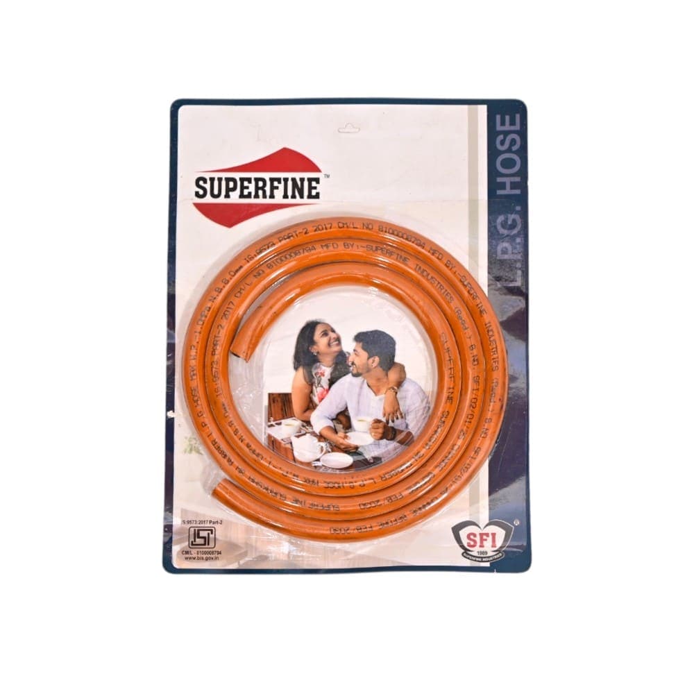 Premium 1.5m LPG Gas Hose Pipe with Reinforced Steel and Leak-Proof Design