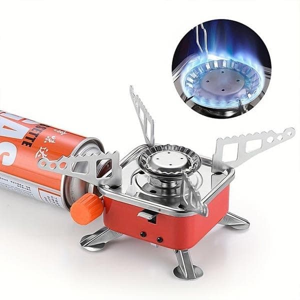 Compact Outdoor Gas Stove with Butane Fuel Canister