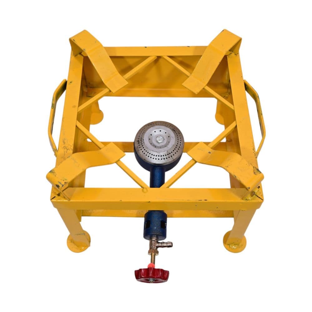 Durable 11-Inch Iron Bhatti with High-Pressure Adaptor for Commercial Use