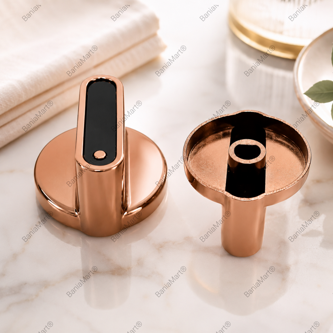 BaniaMart Premium Golden Gas Stove Replacement Knob