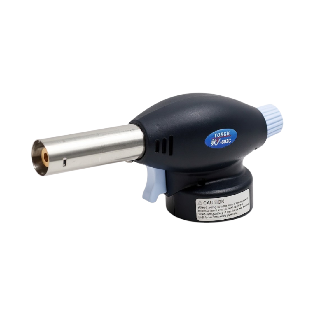BaniaMart AutoGun Ignition Butane Gas Blow Torch with Butane Bottle