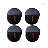 BaniaMart Metal Black Gas Stove Replacement Knob