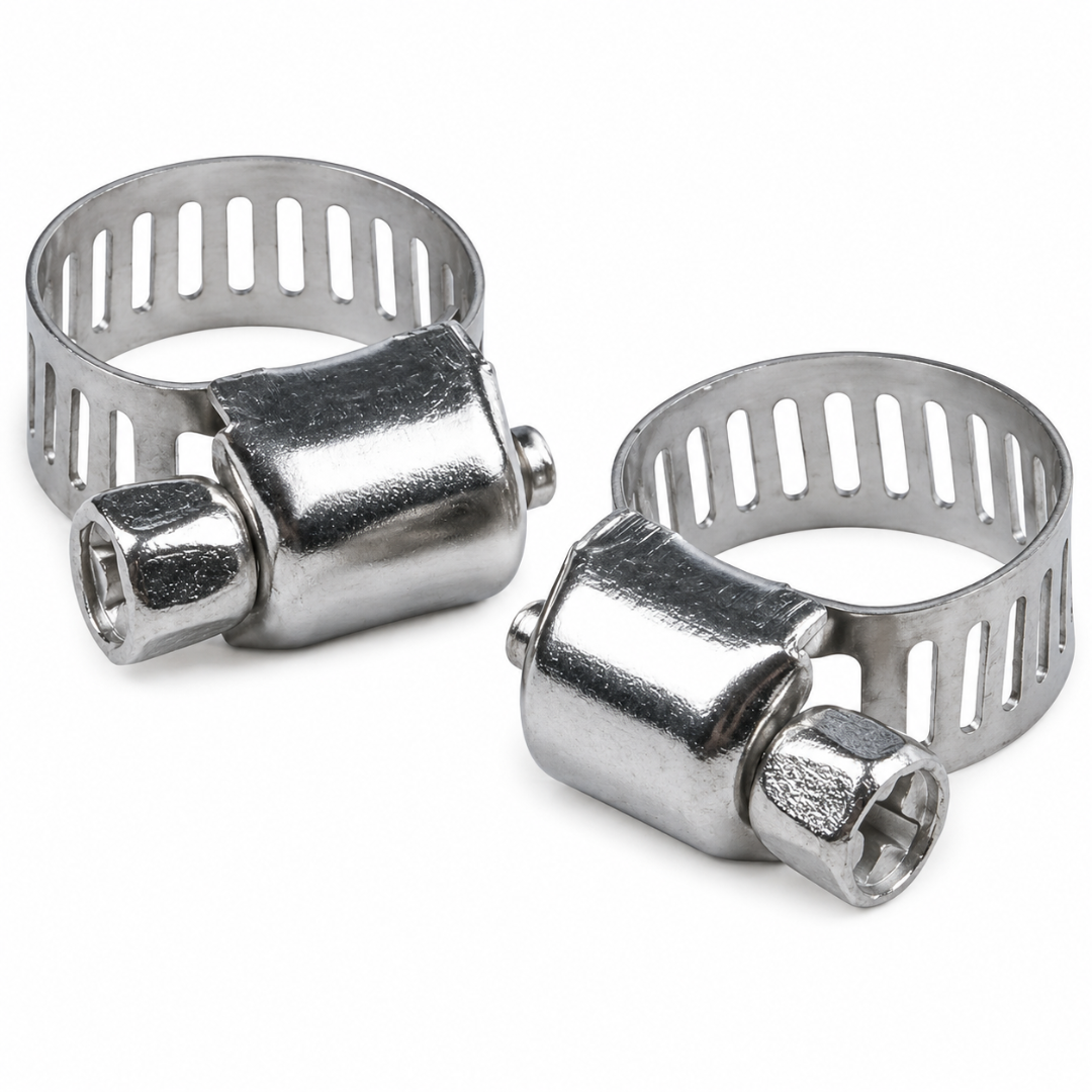 BaniaMart Gas Stove Pipe / Hose SS Heavy Clip Set