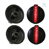 BaniaMart PVC Black Gas Stove Replacement Knob