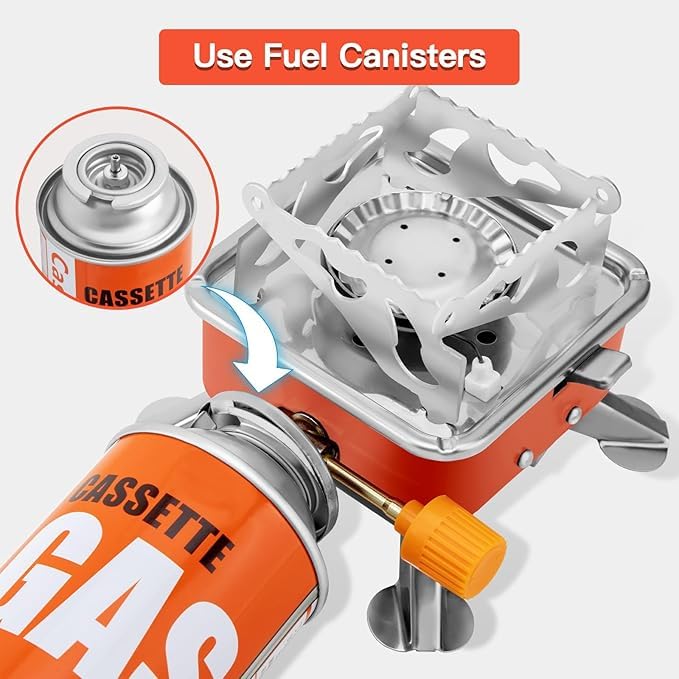 BaniaMart Portable Gas Stove with Butane Bottle
