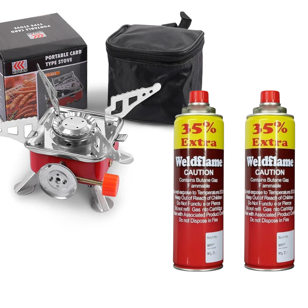 BaniaMart Portable Gas Stove with Butane Bottle