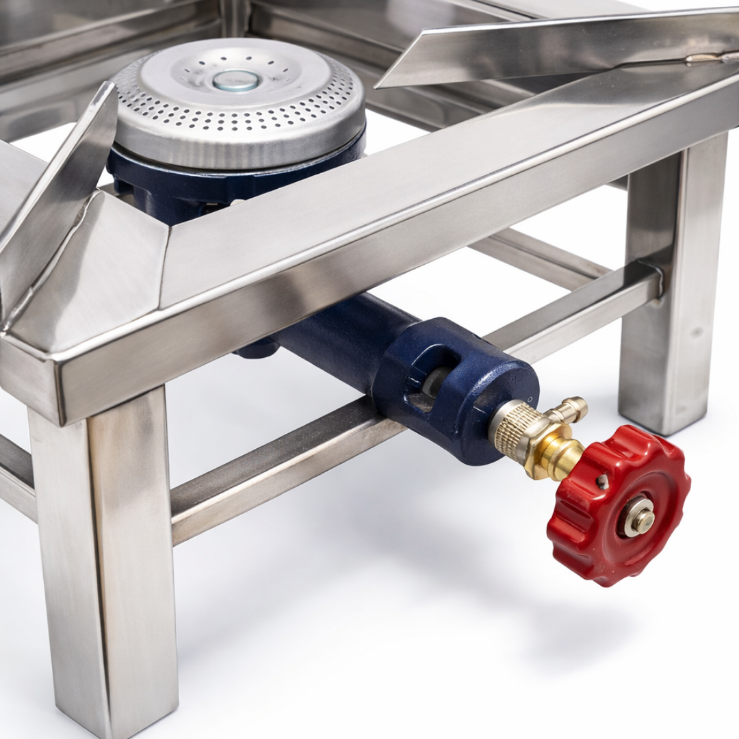 BaniaMart Stainless Steel Square Bhatti with complete Accessory Kit