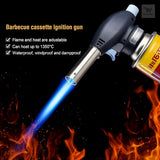 BaniaMart AutoGun Ignition Butane Gas Blow Torch with Butane Bottle