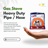 BaniaMart Gas Stove Essential Kit | Pipe , Lighter , Regulator and Clip Set