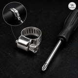 BaniaMart Gas Stove Pipe / Hose SS Heavy Clip Set