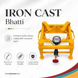 BaniaMart Iron Square Bhatti with complete Accessory Kit