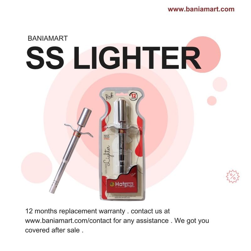 BaniaMart Premium SS Gas Stove Lighter