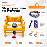 BaniaMart Iron Square Bhatti with complete Accessory Kit