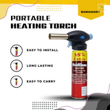 BaniaMart AutoGun Ignition Butane Gas Blow Torch with Butane Bottle