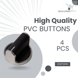 BaniaMart PVC Silver Gas Stove Replacement Knob