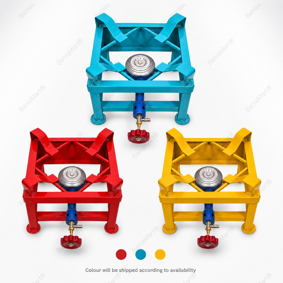 BaniaMart Iron Square Bhatti with complete Accessory Kit